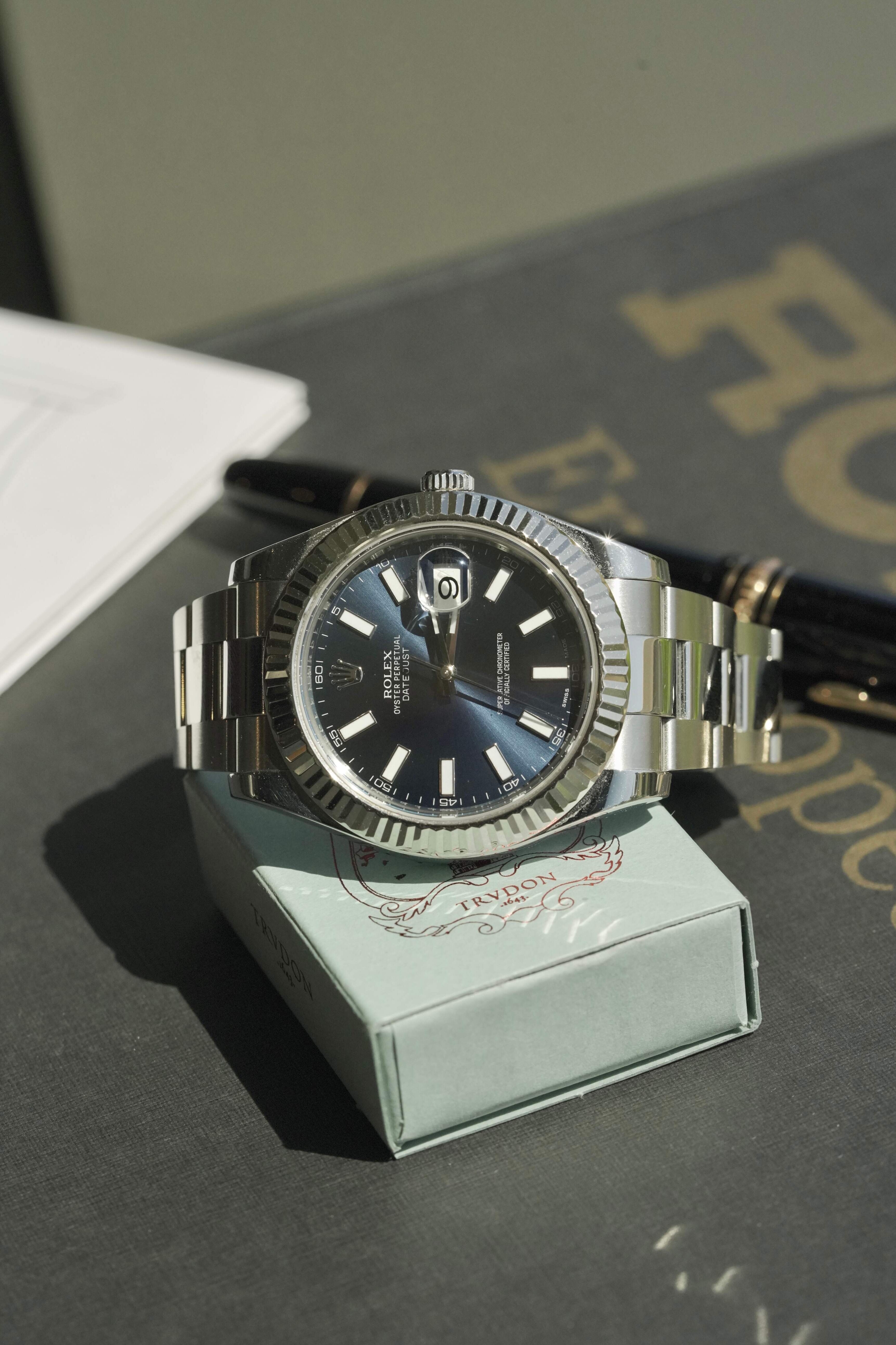 ROL08022405DP - Datejust 41 Blue Fluted Oyster  006