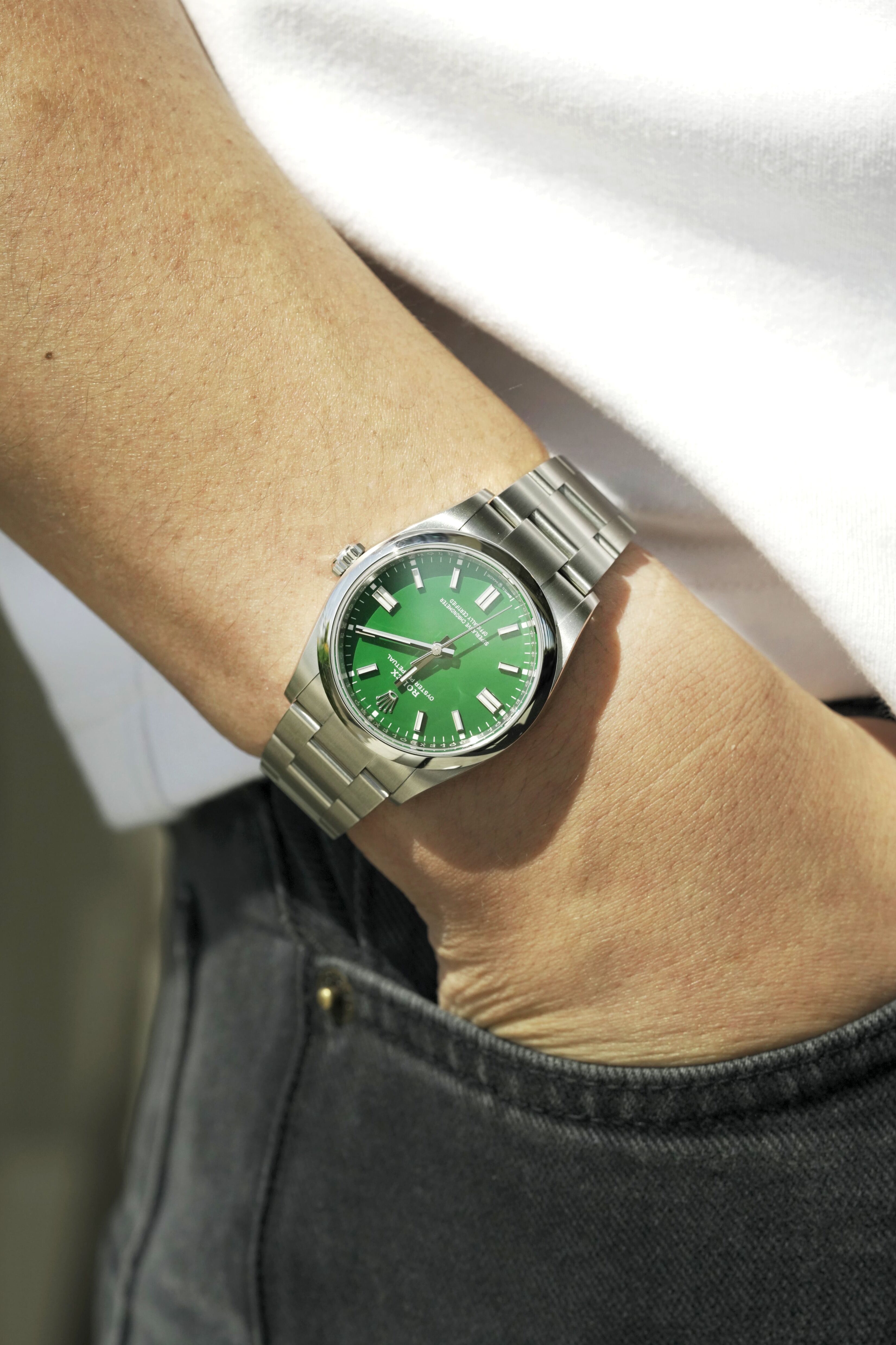 ROL02102302DP - Oyster Perpetual 36 Green - 126000-001-min